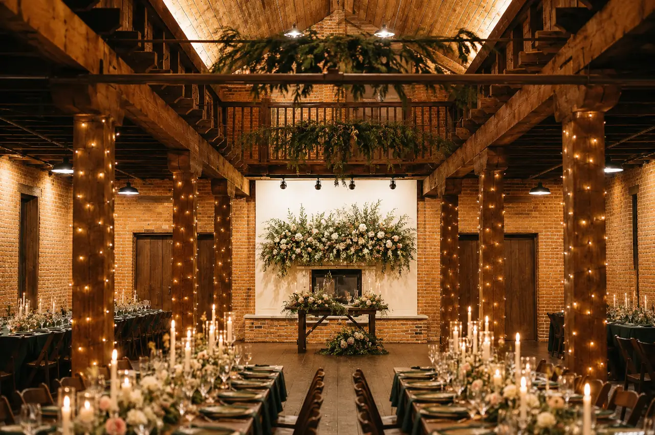 The Booking House barn reception