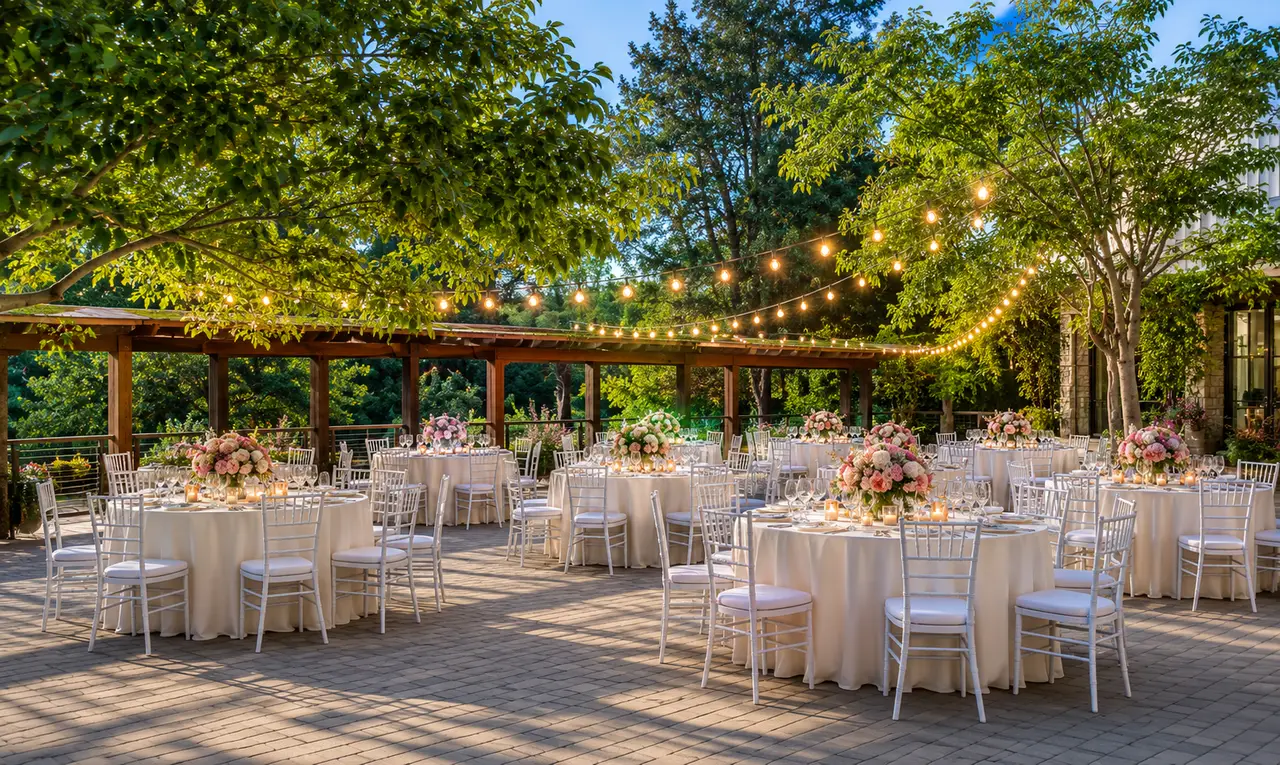 Japanese Friendship Garden courtyard reception
