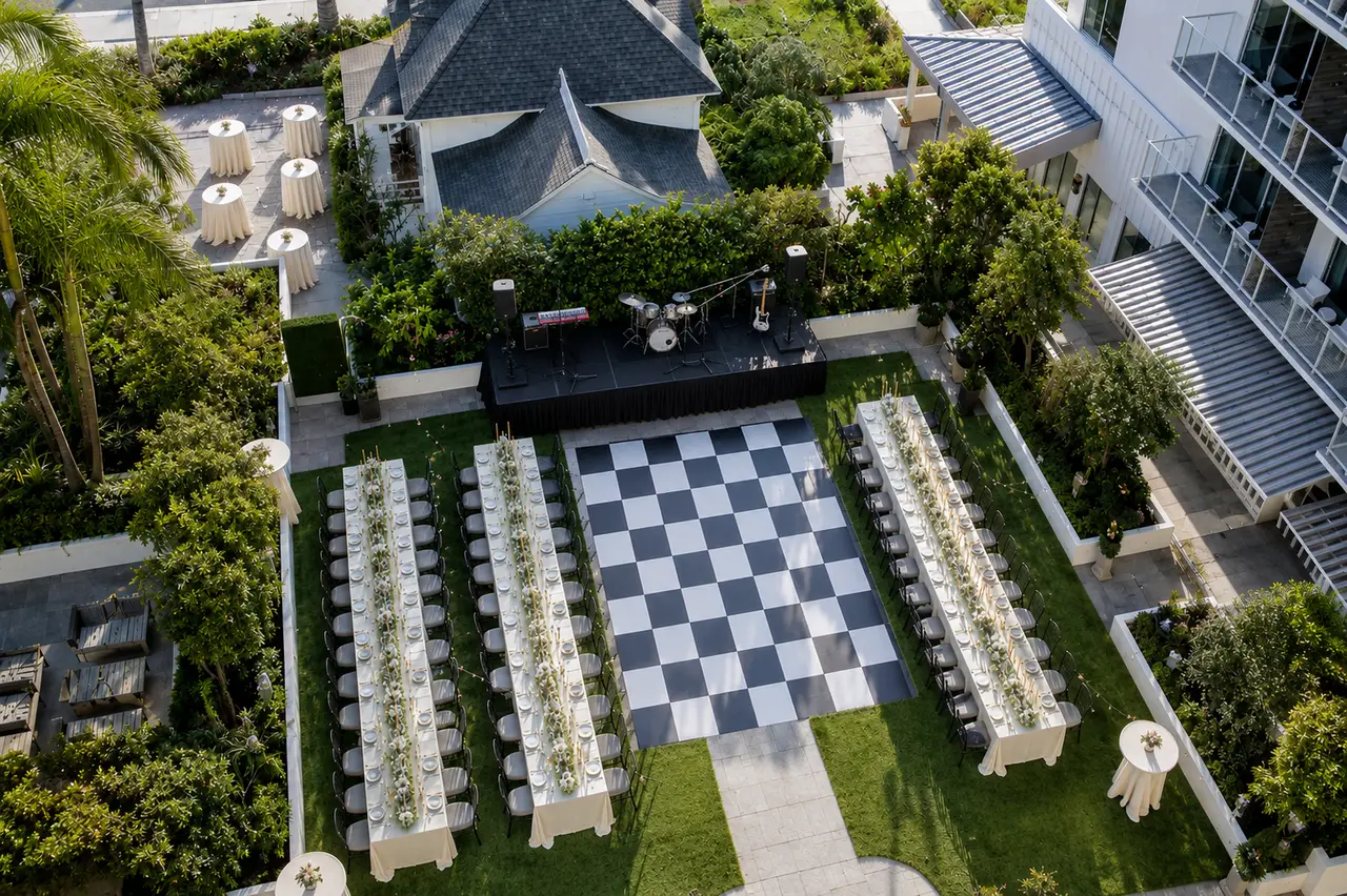 Mission Pacific Beach Resort aerial view