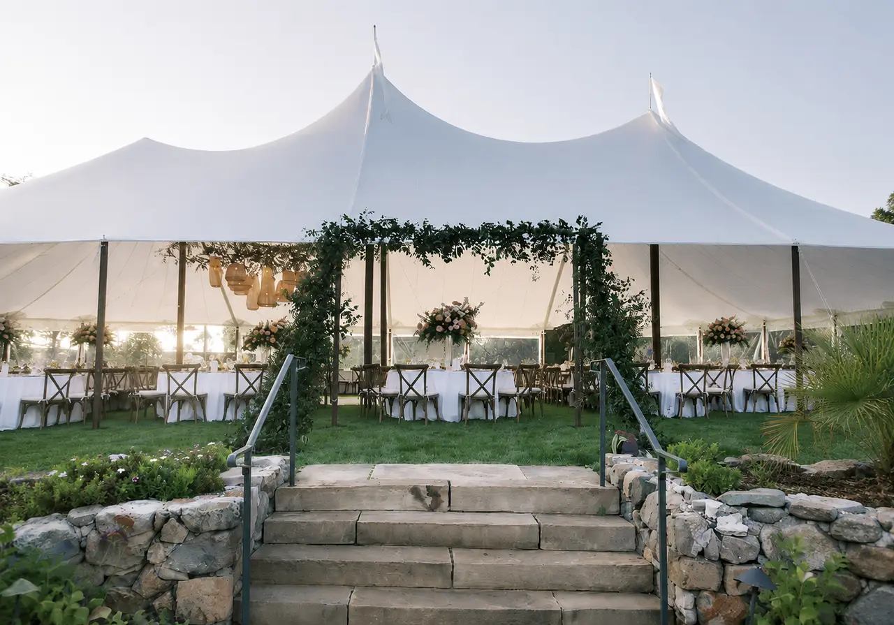 The Inn at Rancho Santa Fe tented reception