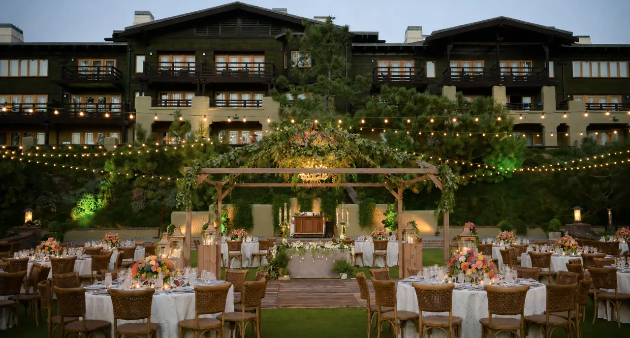 The Lodge at Torrey Pines garden reception
