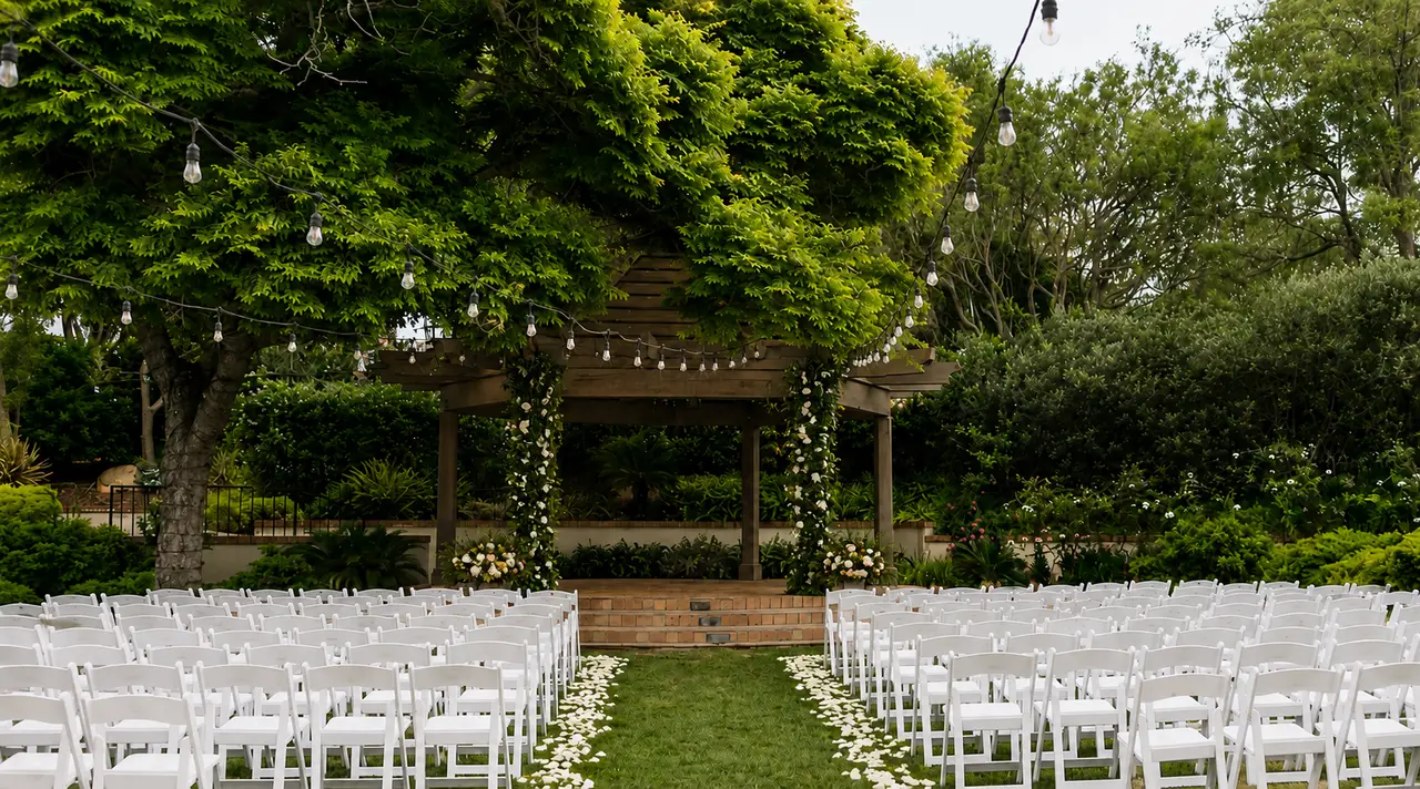 The Secret Garden at Rancho Santa Fe gazebo cermony