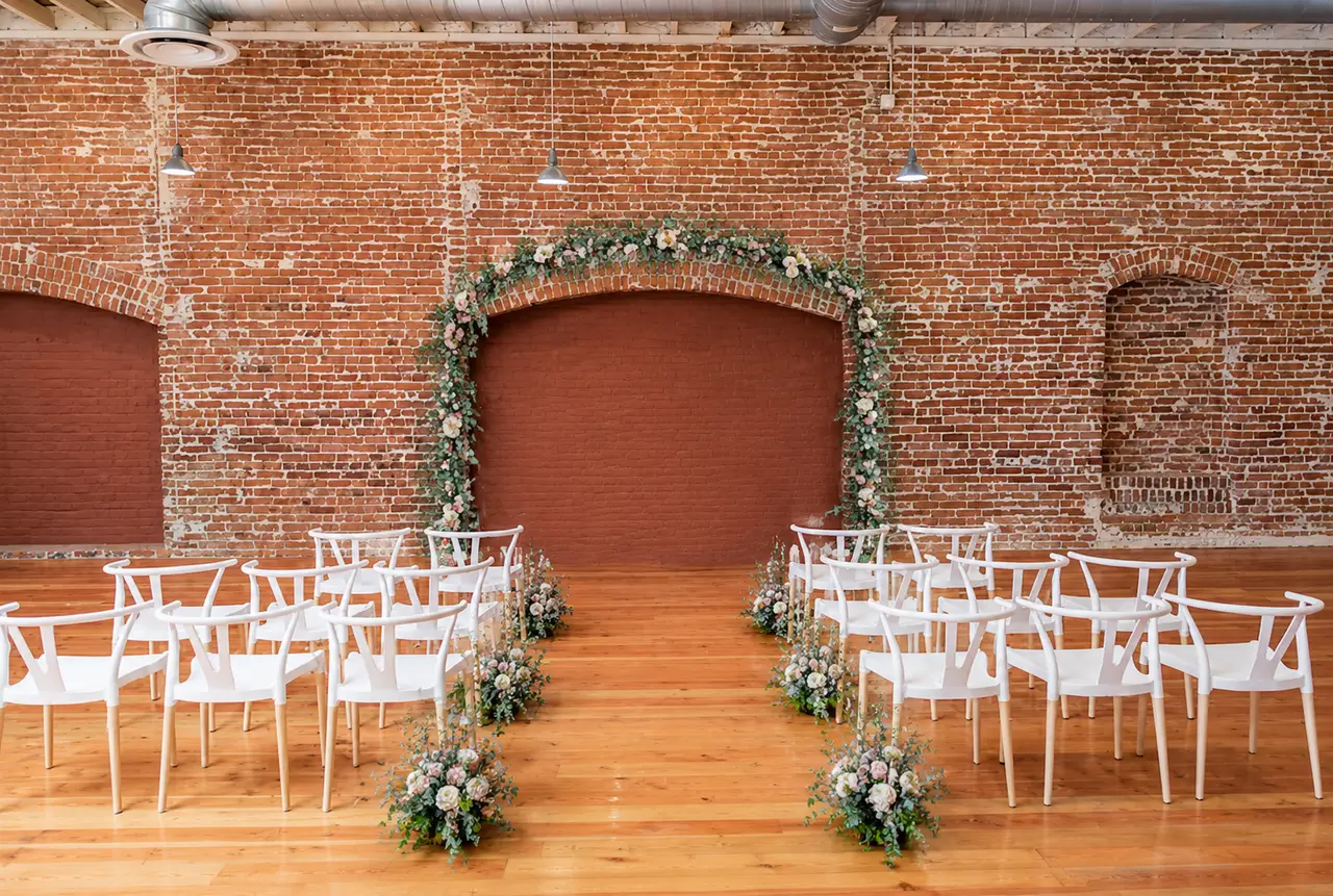 The Sinclair on G Street industrial affordable wedding ceremony