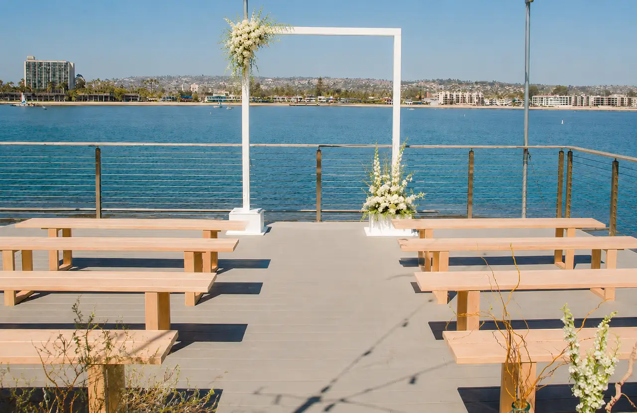 Tower Beach Club ocean view ceremony