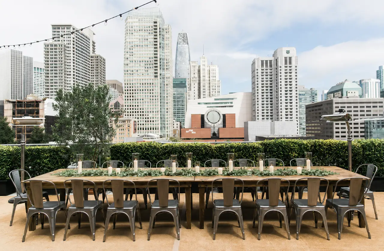 City View at Metreon intimate rooftop wedding