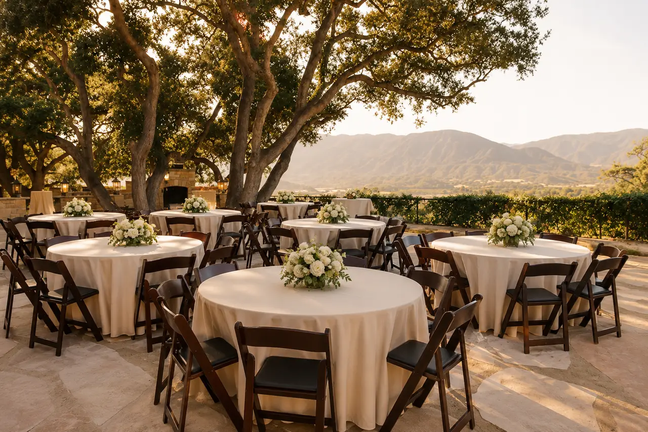 Ojai Retreat & Inn courtyard reception