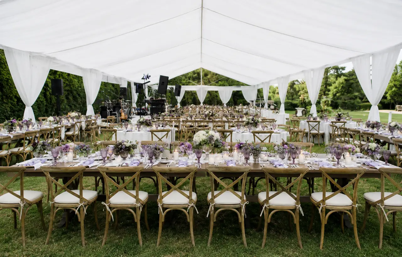 Ojai Valley Hummingbird Inn tented reception