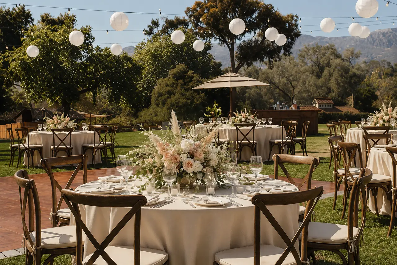 Santa Barbara Zoo hilltop garden reception