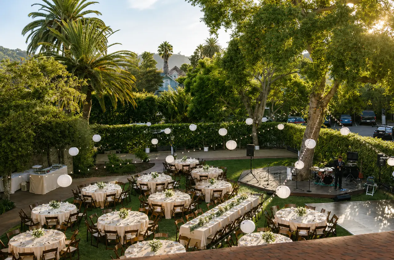 The Santa Barbara Club garden reception
