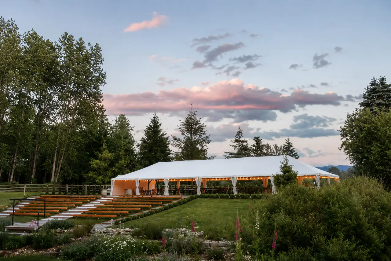 Gray Bridge by Landmark Event Co. events co tented reception