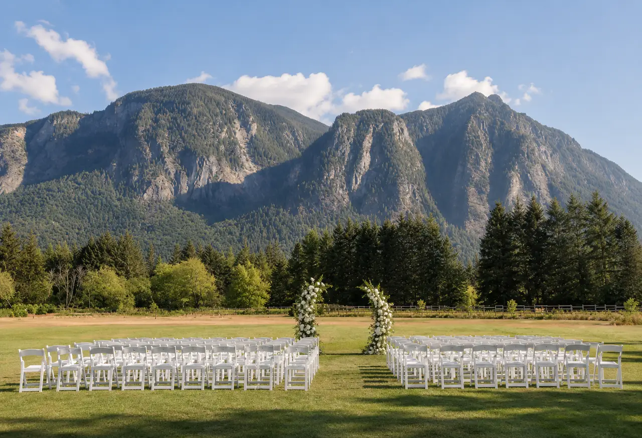Northfork Farm mountainside ceremony