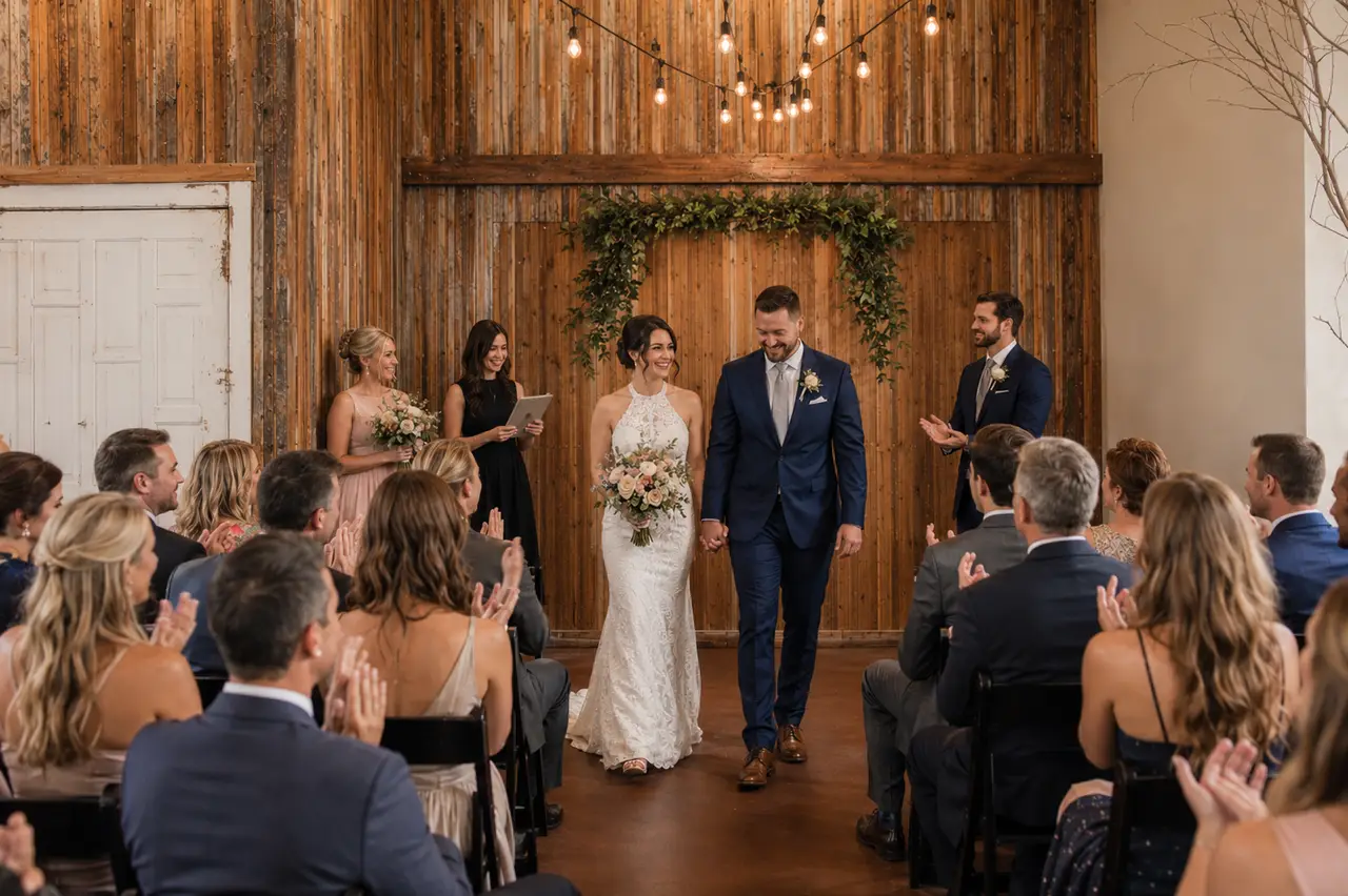 Sole Repair Shop rustic ceremony