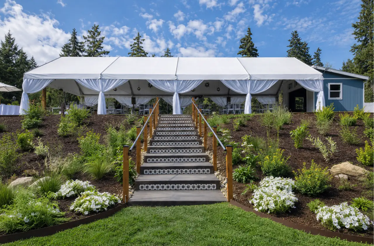 Starlight Meadows seattle tented reception