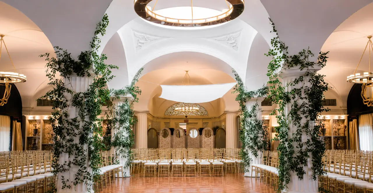 Wedding ceremony at Kimpton Hotel Monaco in Penn Quarter