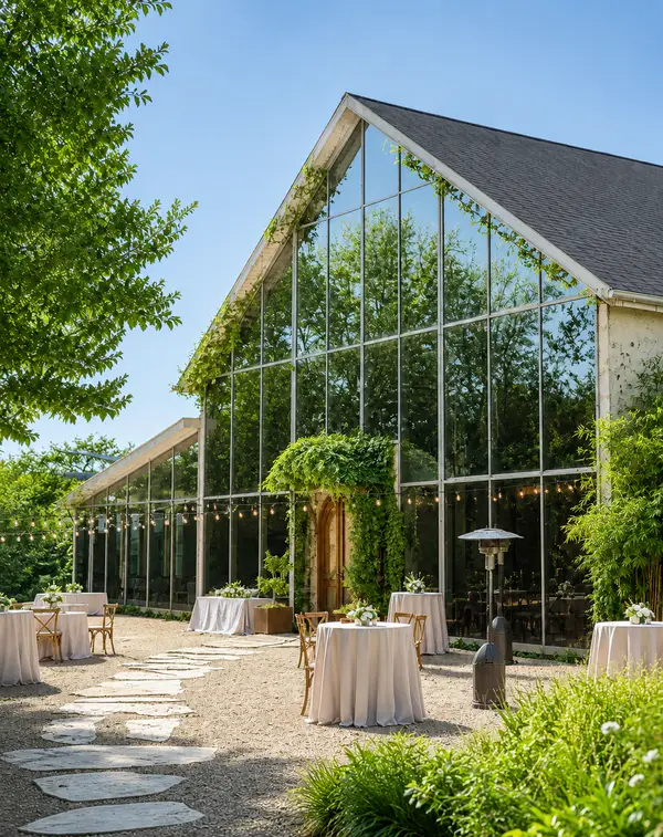 Barr Mansion Ballroom & Farmstead cocktail hour noon