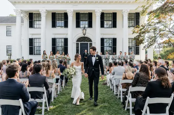 Asa Waters Mansion garden ceremony