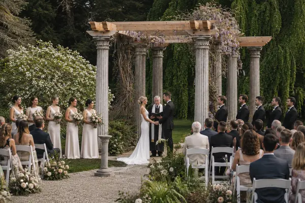 Glen Magna Farms garden ceremony