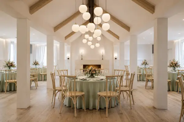 The Villa at Ridder Country Club modern ballroom reception