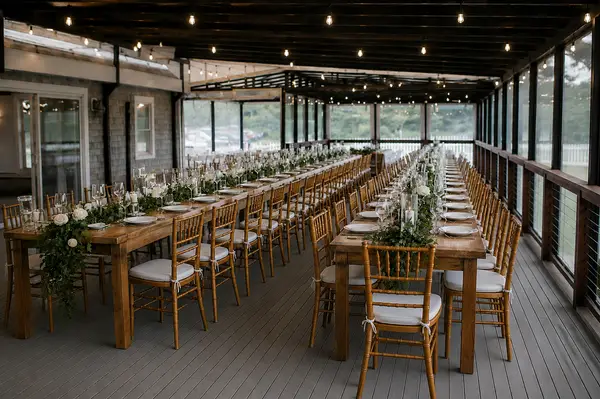 Chequessett Club cape cod rustic wedding reception