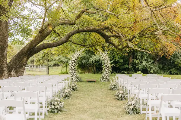 Oldest House cape cod garden wedding ceremony