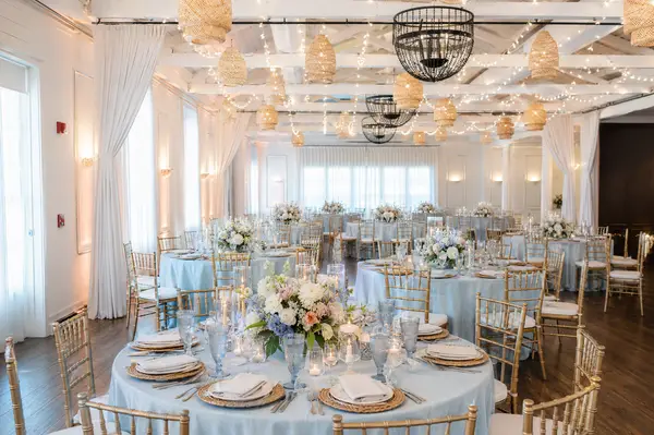 The Nantucket Hotel nautical ballroom reception theme