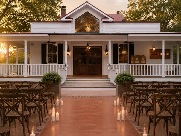 Kersey House outdoor ceremony