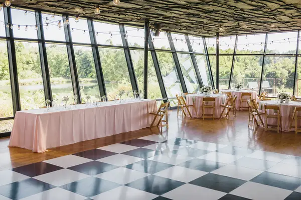 Trinity River Audubon Center indoor reception