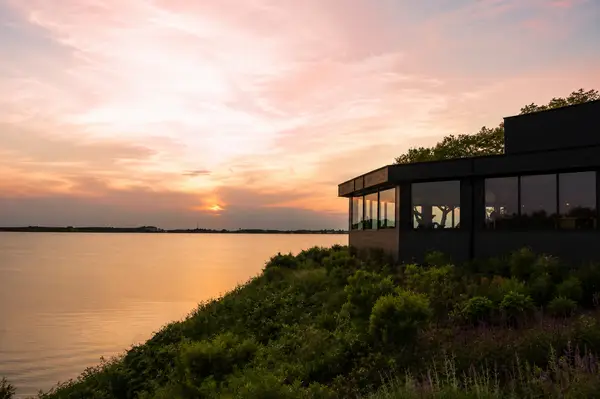 Mavericks Montauk wedding venue at sunset