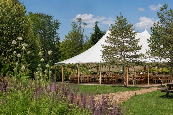 Blooming Hill Farm tented ceremony