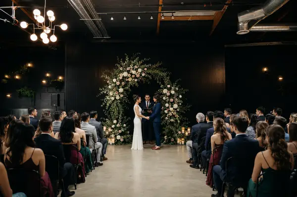Playa Studios artsy wedding ceremony