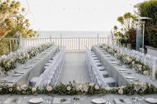 Shutters on the Beach courtyard reception