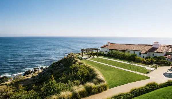 Terranea Resort garden ceremony cliffside space
