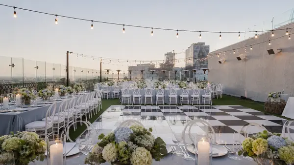 The West Hollywood EDITION hotel rooftop reception