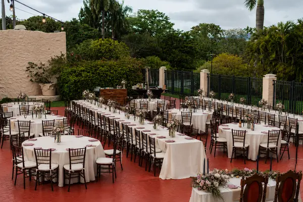 Curtiss Mansion courtyard reception