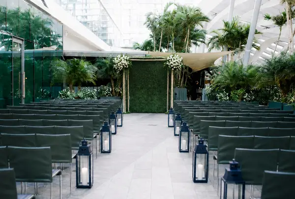EAST Miami hotel courtyard ceremony