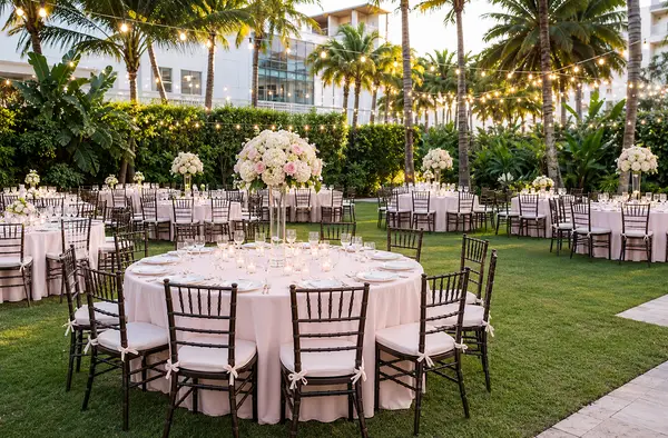 The Palms Hotel & Spa garden reception