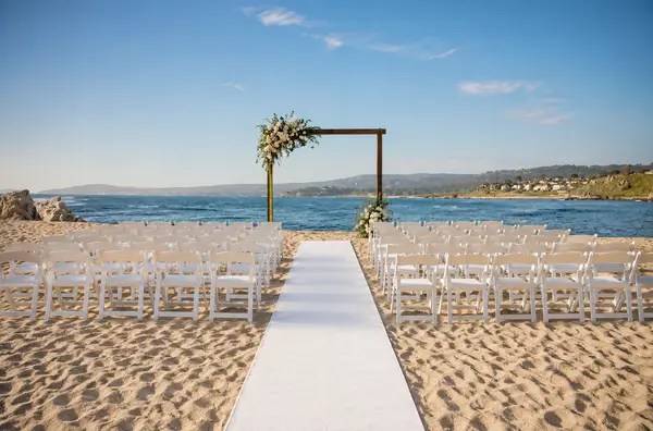 Carmel Fields by Wedgewood Weddings beach ceremony