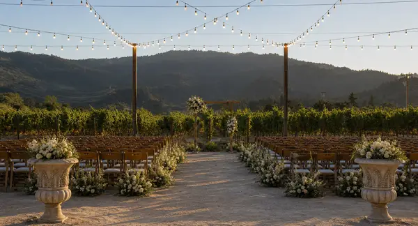 Brindare Estate vineyard ceremony