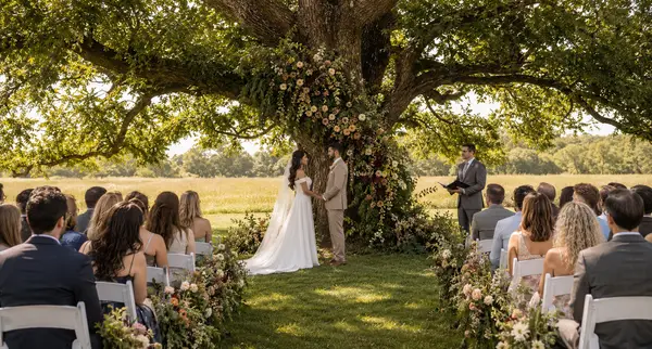 Briar Rose Hill garden ceremony