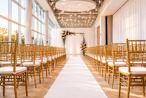 The Noah Liff Opera Center indoor ceremony