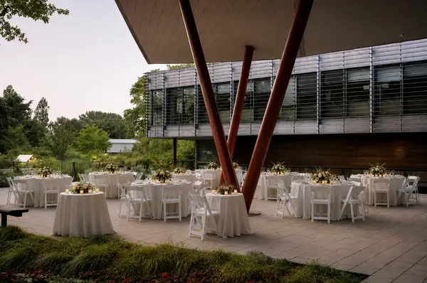 Queens Botanical Garden courtyard reception