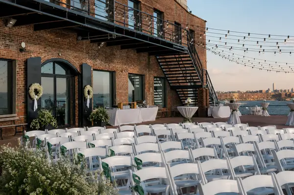 The Liberty Warehouse outdoor ceremony
