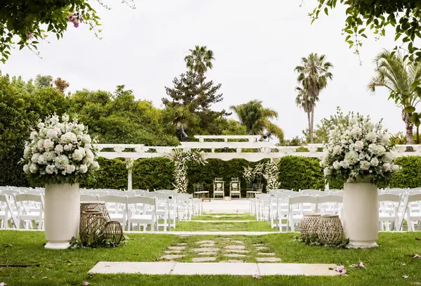 Hyatt Regency Newport Beach garden ceremony