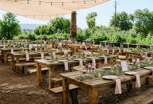 Riverbed Farm outdoor reception