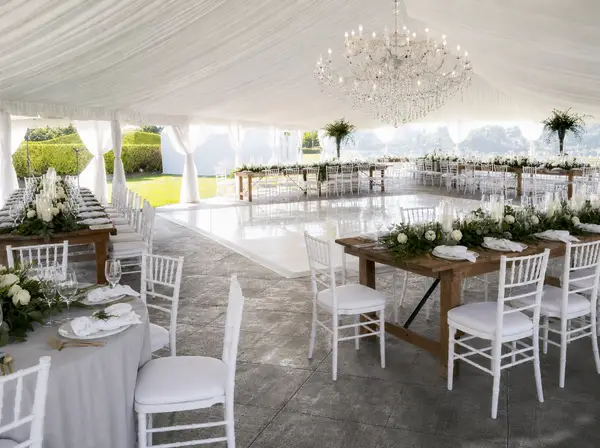The Wanderers Club tented reception