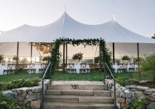 The Inn at Rancho Santa Fe tented reception
