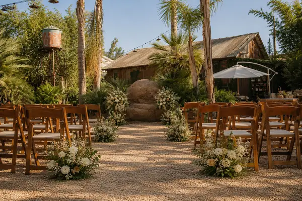 Caravan Outpost boho ceremony