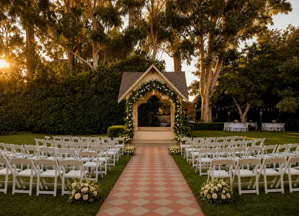 Kaleidoscope Inn garden ceremony