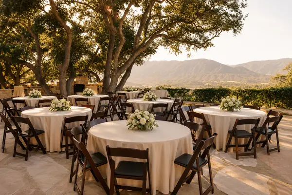 Ojai Retreat & Inn courtyard reception