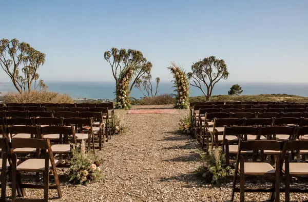 Ventura Botanical Gardens cliffside ceremony